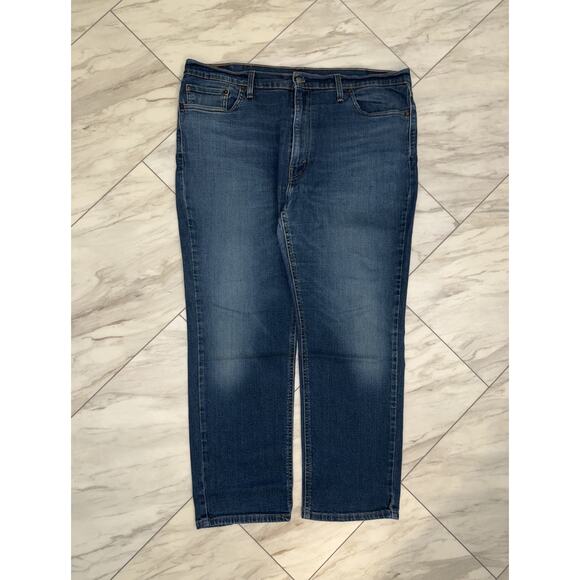 Levis 541 Jeans 40x30 Blue Denim Athletic Tapered Comfort Stretch Baggy Bootcut - Picture 1 of 9